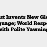 Artist Invents New Global Language; World Responds with Polite Yawning